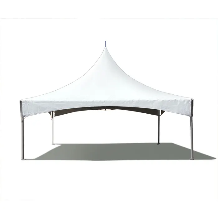 High peak 20 by 20 backyard tent rental in the Chicago area.